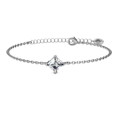 Bracelet Calle - Argenté et Cristal