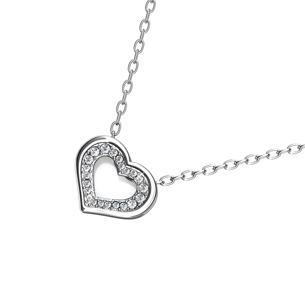 Pendentifs Zeal - Argenté et Cristal